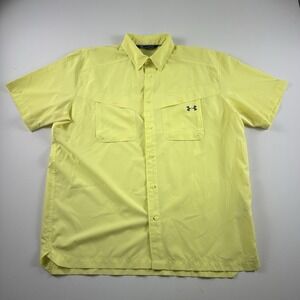 UNDER ARMOUR TIDE CHASER Heat Gear Loose Fit UPF 30+ S/S Fishing Shirt Mens XL